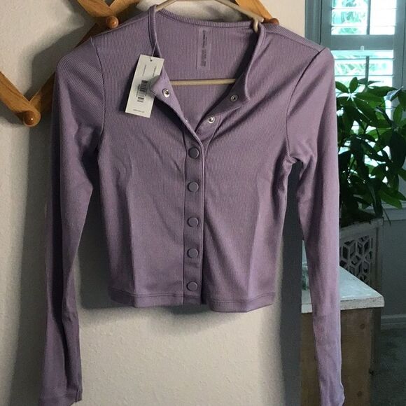 Outdoor Voices CozyRib Cropped Cardigan NWT - Picture 4 of 6